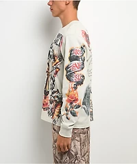 Ninth Hall Everything Is Fine Off White Long Sleeve T-Shirt