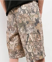 Ninth Hall Faded Camo Double Knee Loose Carpenter Shorts