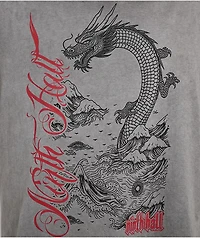 Ninth Hall Fallacy Charcoal Grey Wash T-Shirt
