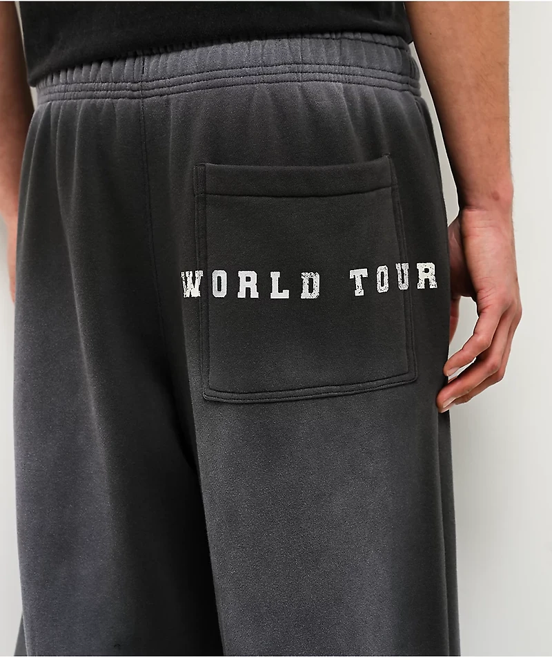 Ninth Hall False Start Grey Wash Baggy Sweatpants