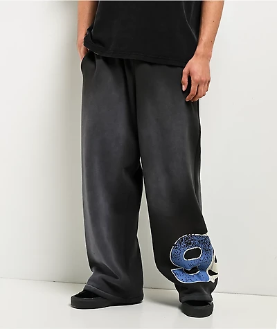 Ninth Hall False Start Grey Wash Baggy Sweatpants