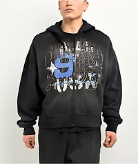 Ninth Hall False Start Grey Zip Hoodie