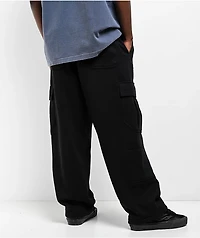 Ninth Hall Fast Lane Black Baggy Cargo Sweatpants