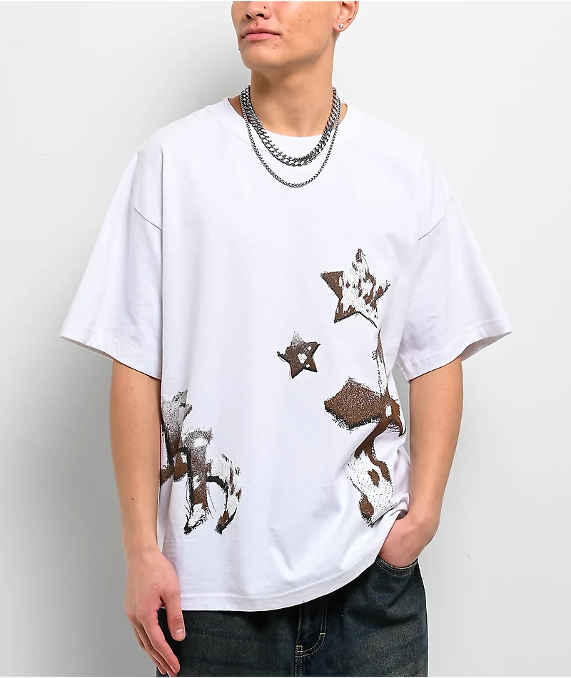 Ninth Hall Faux-NY Hair White T-Shirt