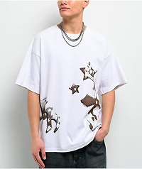 Ninth Hall Faux-NY Hair White T-Shirt