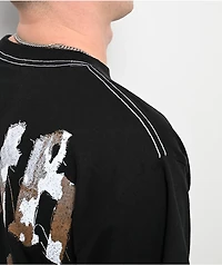 Ninth Hall Faux-ny Hair Black Boxy T-Shirt