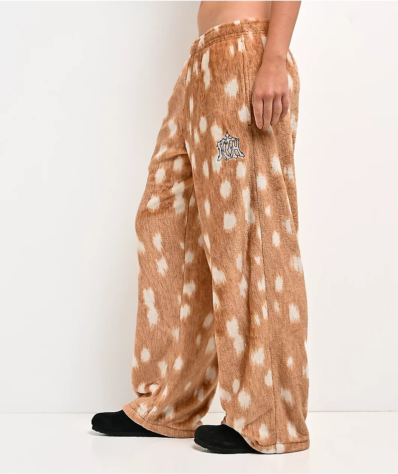 Ninth Hall Fawn Brown Plush Lounge Pants