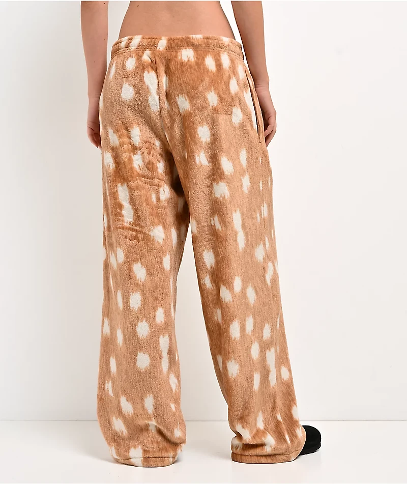 Ninth Hall Fawn Brown Plush Lounge Pants