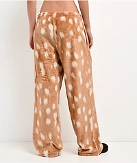 Ninth Hall Fawn Brown Plush Lounge Pants