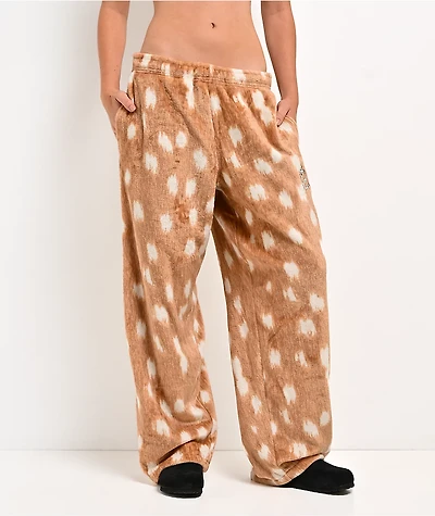 Ninth Hall Fawn Brown Plush Lounge Pants