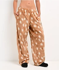 Ninth Hall Fawn Brown Plush Lounge Pants