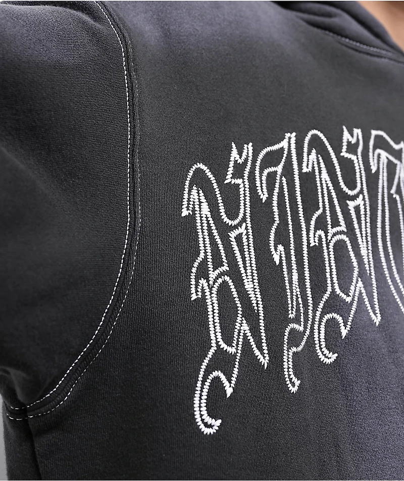 Ninth Hall Fein Black Wash Hoodie