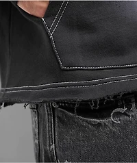 Ninth Hall Fein Black Wash Hoodie