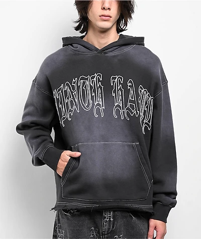 Ninth Hall Fein Black Wash Hoodie