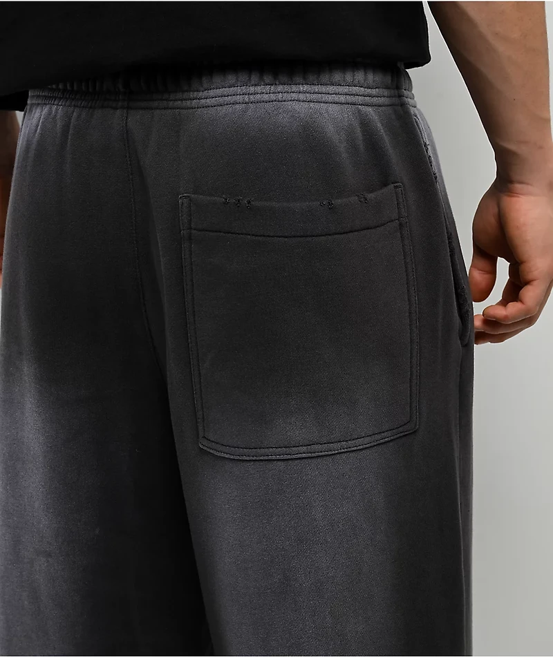 Ninth Hall Fien Black Wash Baggy Sweatpants
