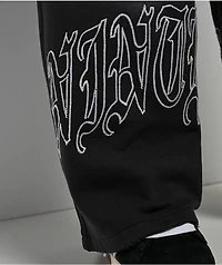 Ninth Hall Fien Black Wash Baggy Sweatpants