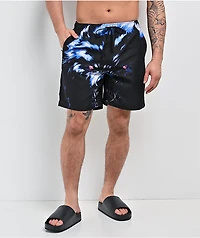 Ninth Hall Floater Wolf Blue & Black Board Shorts