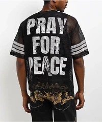 Ninth Hall Flock Black Crop Football Jersey