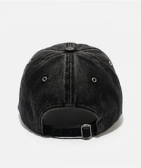 Ninth Hall Fluttering Heart Black Wash Strapback Hat