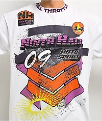 Ninth Hall Full Throttle White Long Sleeve T-Shirt