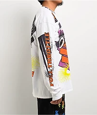 Ninth Hall Full Throttle White Long Sleeve T-Shirt