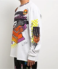 Ninth Hall Full Throttle White Long Sleeve T-Shirt