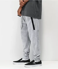 Ninth Hall Fume Heather Grey Moto Jogger Sweatpants