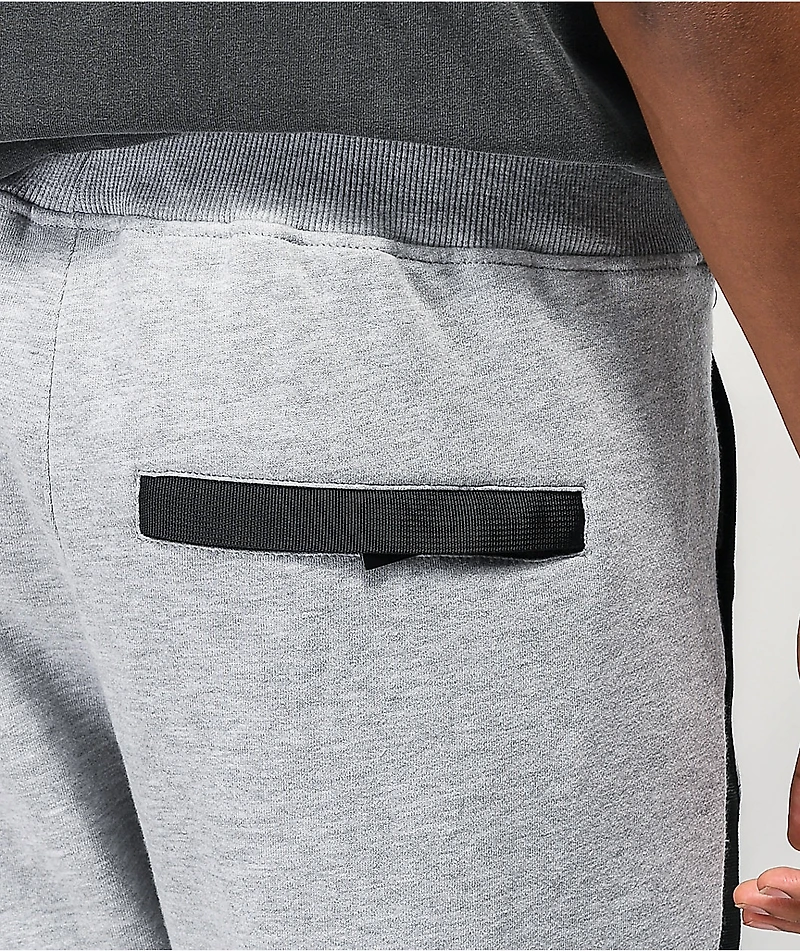 Ninth Hall Fume Heather Grey Moto Jogger Sweatpants