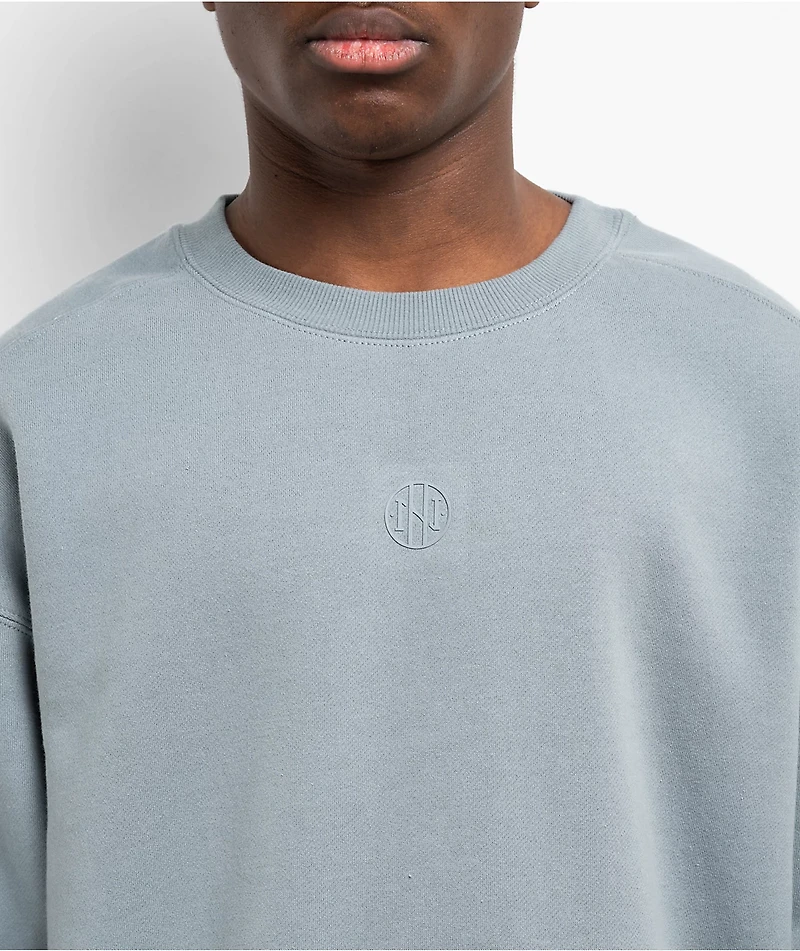 Ninth Hall Fundamental Blue Boxy Crewneck Sweatshirt