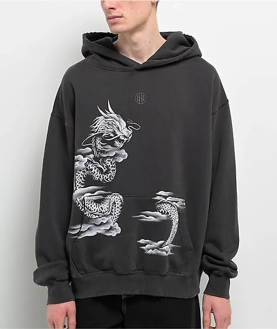 Ninth Hall Fundamentals Airbrushed Dragon Black Hoodie