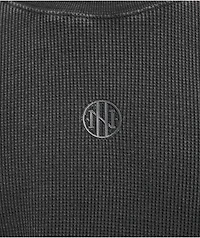 Ninth Hall Fundamentals Ash Wash Boxy Thermal Long Sleeve T-Shirt