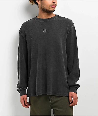 Ninth Hall Fundamentals Ash Wash Boxy Thermal Long Sleeve T-Shirt