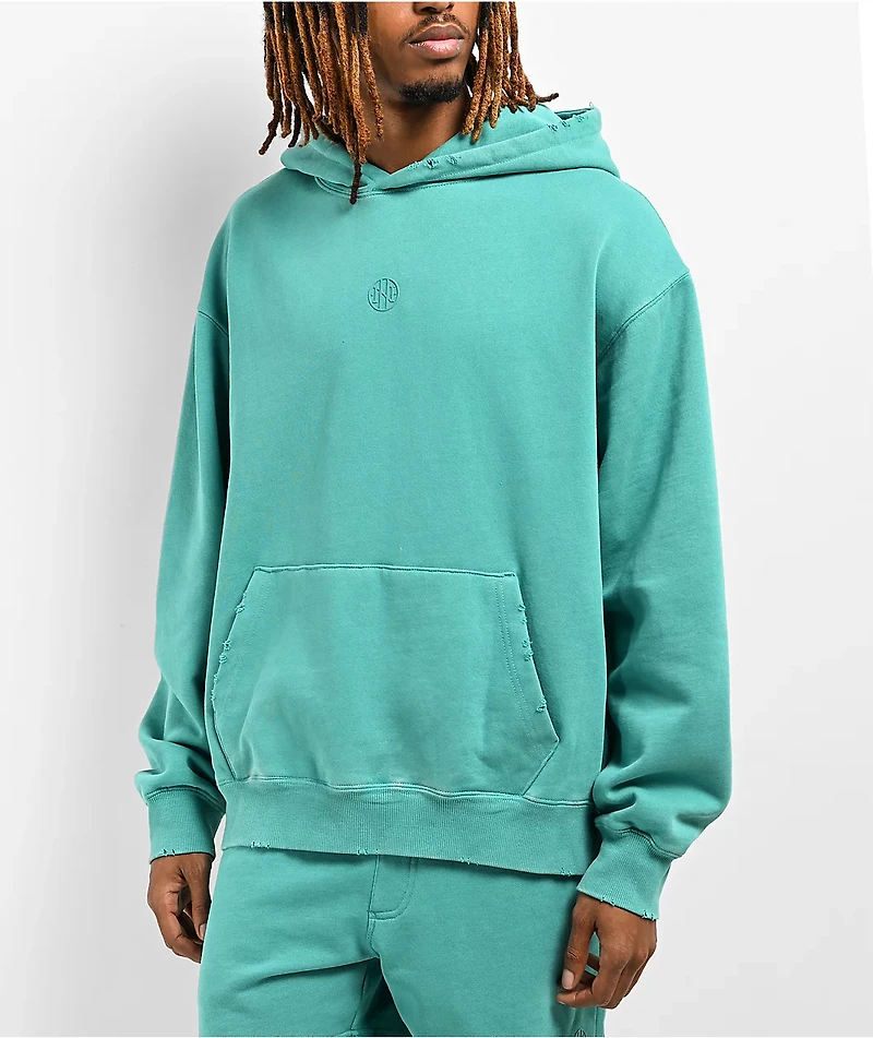 Ninth Hall Fundamentals Bay Blue Boxy Hoodie