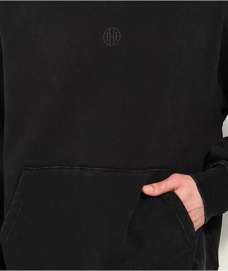 Ninth Hall Fundamentals Black Boxy Hoodie