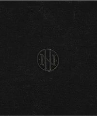 Ninth Hall Fundamentals Black Distressed Boxy Hoodie