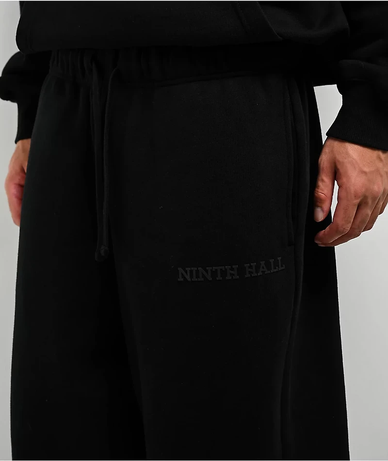 Ninth Hall Fundamentals Black Oversized Sweatpants