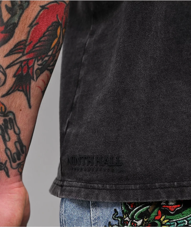 Ninth Hall Fundamentals Black Static Wash T-Shirt