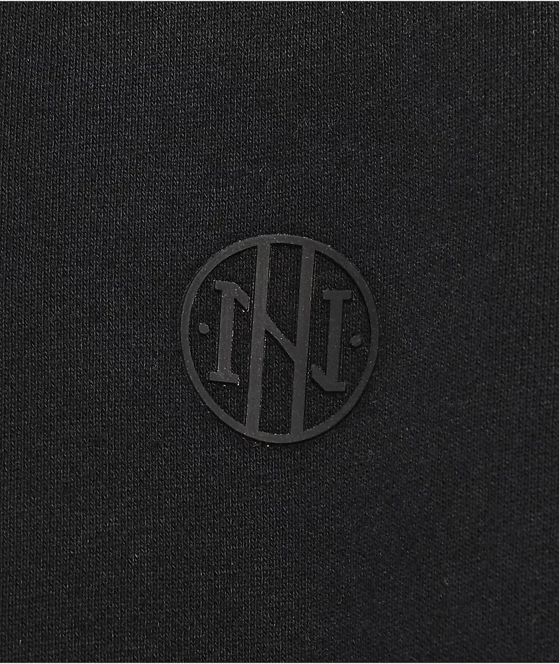 Ninth Hall Fundamentals Black Wash Boxy Crewneck Sweatshirt