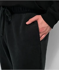 Ninth Hall Fundamentals Black Wash Relaxed Sweatpants