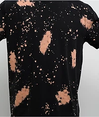 Ninth Hall Fundamentals Bleach Dye Black Wash Boxy T-Shirt
