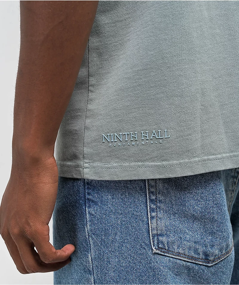 Ninth Hall Fundamentals Blue Boxy Pocket T-Shirt
