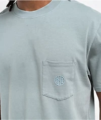 Ninth Hall Fundamentals Blue Boxy Pocket T-Shirt
