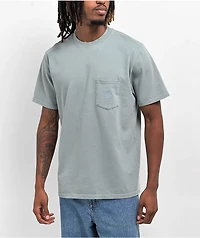 Ninth Hall Fundamentals Blue Boxy Pocket T-Shirt