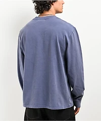 Ninth Hall Fundamentals Blue Wash Boxy Long Sleeve T-Shirt