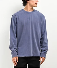 Ninth Hall Fundamentals Blue Wash Boxy Long Sleeve T-Shirt