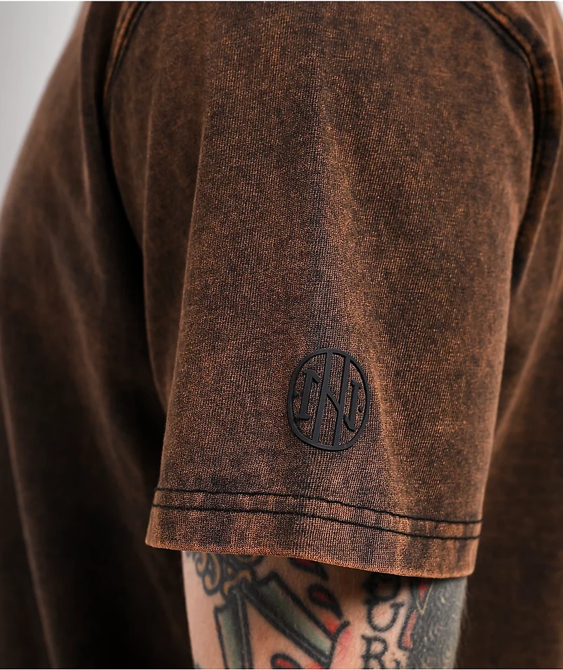 Ninth Hall Fundamentals Brown Static Wash T-Shirt