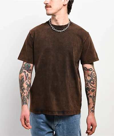 Ninth Hall Fundamentals Brown Static Wash T-Shirt