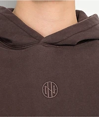 Ninth Hall Fundamentals Brown Wash Boxy Hoodie