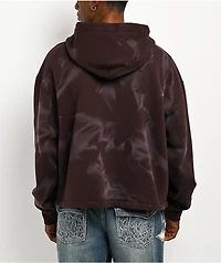 Ninth Hall Fundamentals Brown Wash Zip Hoodie