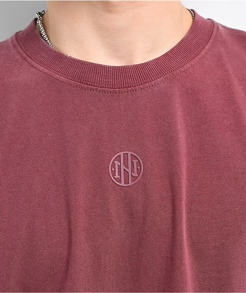 Ninth Hall Fundamentals Burgundy Boxy T-Shirt